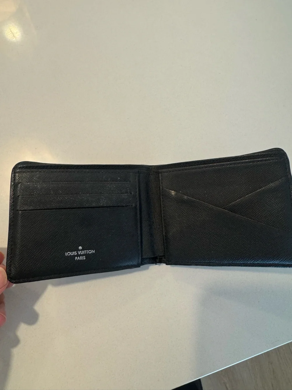 Louis Vuitton Monogram Eclipse Canvas Bi-Fold Wallet - Black & Gray